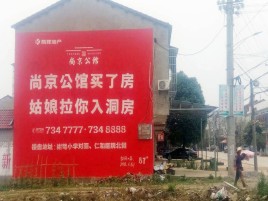 湖口墙体广告在乡镇、农村市场的媒体优势